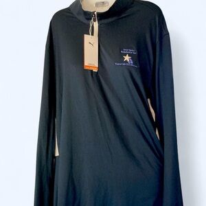 Navy Puma quarter zip golf sweatshirt #golfswag with Puma logo Men’s XL NWT